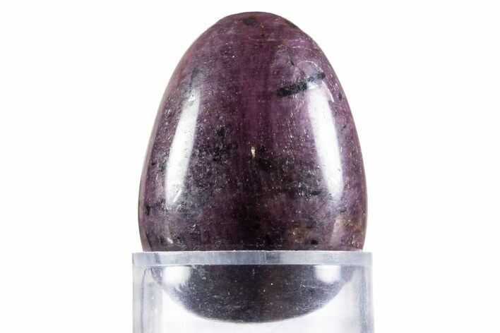 Polished Corundum (Ruby) Egg - Highly Fluorescent! #342008